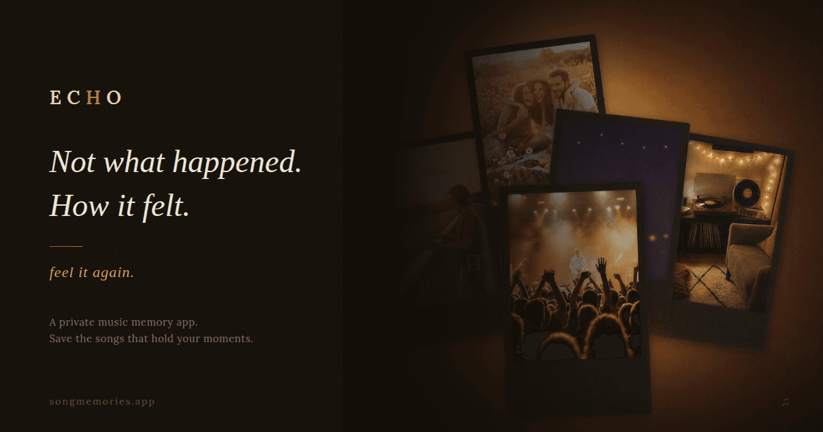 A memory in Echo with a song attached